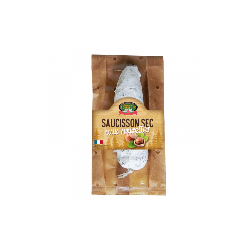 Saucisson sec au noisettes 200g Saucisson sec au noisettes 200g